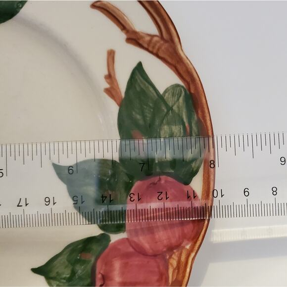 2 Vintage Franciscan Pottery Apple Motif 8" Dessert Plates Cottagecore - Picture 5 of 5